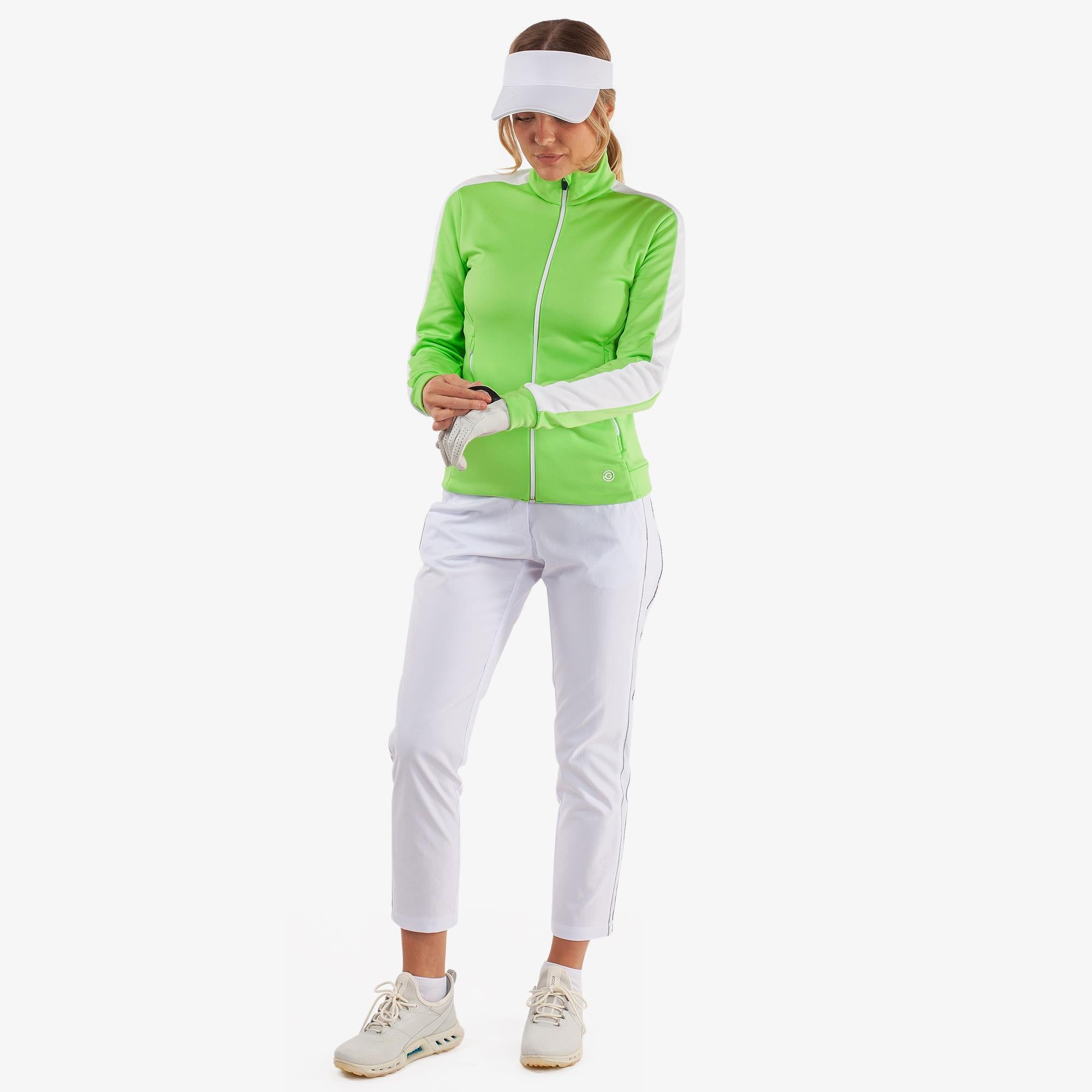 Galvin Green Dixie Insula Ladies Golf Mid Layer Fresh Green/White